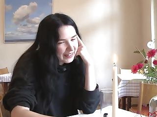 Amazing Nubile Black-haired Solo Interview